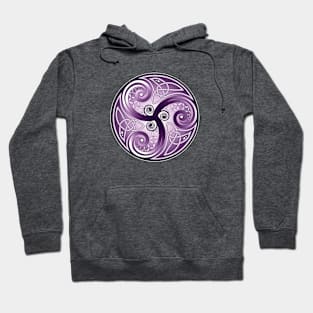 April Triskelion Violet Hoodie